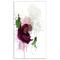Designart - Purple Rose Sketch Watercolor - Floral Canvas Art Print